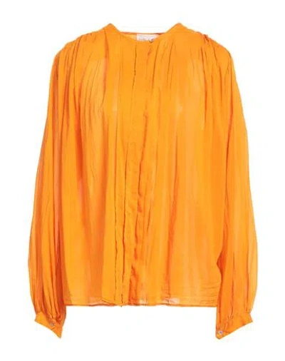Forte Forte Forte_forte Woman Shirt Orange Size 3 Cotton, Silk