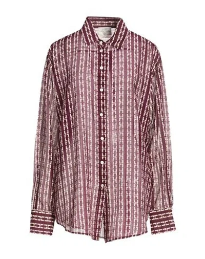 Forte Forte Forte_forte Woman Shirt Plum Size 4 Cotton, Silk In Multi