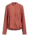 Forte Forte Forte_forte Woman Shirt Rust Size 3 Cotton In Burgundy