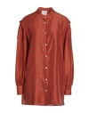Forte Forte Forte_forte Woman Shirt Rust Size 3 Silk In Orange