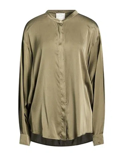 Forte Forte Forte_forte Woman Shirt Sage Green Size 4 Silk, Elastane