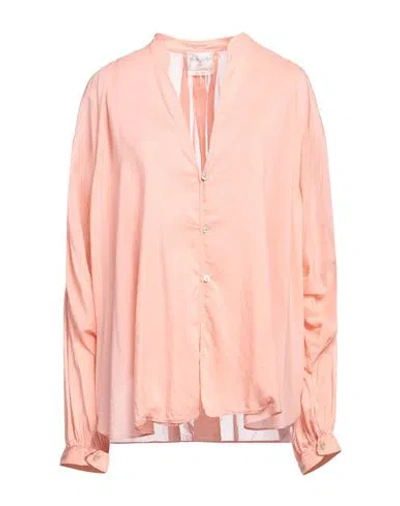 Forte Forte Forte_forte Woman Shirt Salmon Pink Size 4 Cotton, Silk