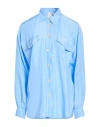 Forte Forte Forte_forte Woman Shirt Sky Blue Size 0 Silk In Blue
