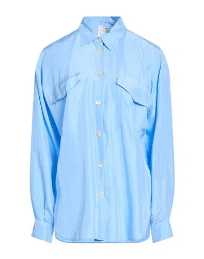 Forte Forte Forte_forte Woman Shirt Sky Blue Size 0 Silk