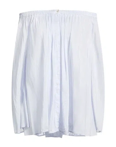 Forte Forte Forte_forte Woman Shirt Sky Blue Size 2 Cotton, Silk In White