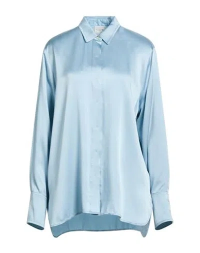 Forte Forte Forte_forte Woman Shirt Sky Blue Size 4 Acetate, Viscose