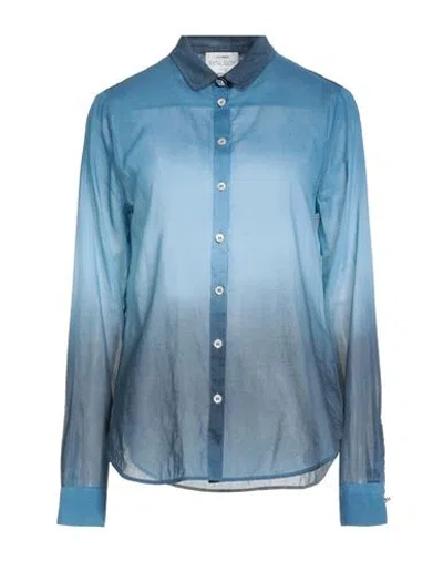 Forte Forte Forte_forte Woman Shirt Slate Blue Size 3 Cotton, Silk