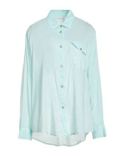 Forte Forte Forte_forte Woman Shirt Turquoise Size 3 Cotton, Silk In Blue
