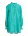 Forte Forte Forte_forte Woman Shirt Turquoise Size 3 Silk In Blue