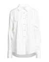 Forte Forte Forte_forte Woman Shirt White Size 2 Cotton, Polyester, Glass