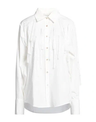 Forte Forte Forte_forte Woman Shirt White Size 2 Cotton, Polyester, Glass