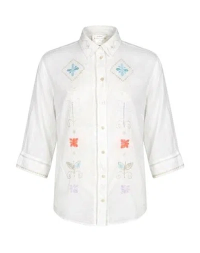 Forte Forte Forte_forte Woman Shirt White Size 2 Cotton, Silk