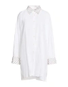 Forte Forte Forte_forte Woman Shirt White Size 3 Cotton, Glass In Multi
