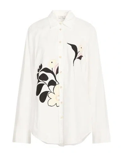 Forte Forte Forte_forte Woman Shirt White Size 3 Cotton, Polyester In Neutral