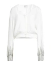 Forte Forte Forte_forte Woman Shirt White Size 3 Viscose, Glass In Multi