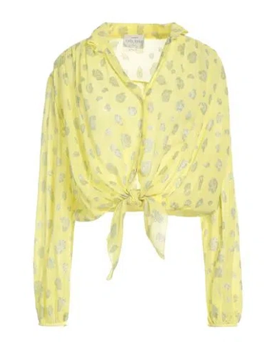 Forte Forte Forte_forte Woman Shirt Yellow Size 2 Viscose, Metallic Polyester
