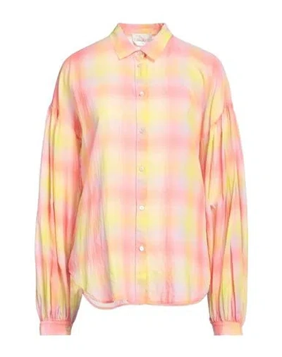 Forte Forte Forte_forte Woman Shirt Yellow Size 3 Cotton In Animal Print