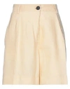 Forte Forte Forte_forte Woman Shorts & Bermuda Shorts Beige Size 0 Linen, Cupro, Lyocell In Sand