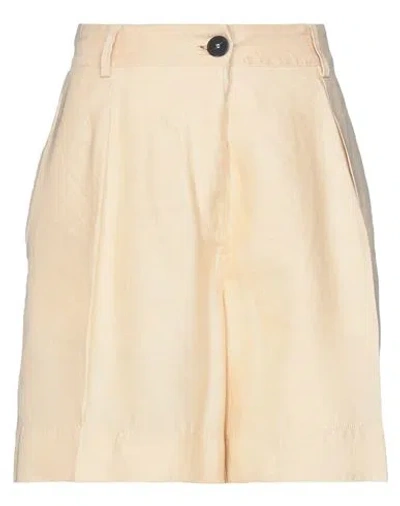 Forte Forte Forte_forte Woman Shorts & Bermuda Shorts Beige Size 0 Linen, Cupro, Lyocell In Sand