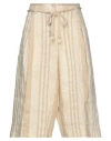 Forte Forte Forte_forte Woman Shorts & Bermuda Shorts Beige Size 00 Linen, Silk, Metallic Polyester In Sand