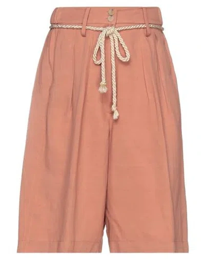 Forte Forte Forte_forte Woman Shorts & Bermuda Shorts Blush Size 00 Viscose, Linen In Pink