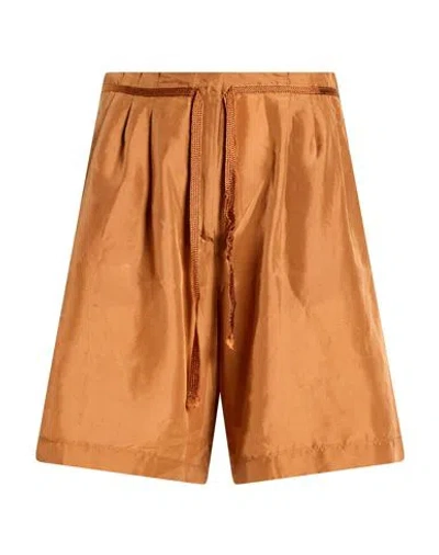Forte Forte Forte_forte Woman Shorts & Bermuda Shorts Brown Size 1 Silk