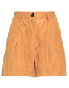 Forte Forte Forte_forte Woman Shorts & Bermuda Shorts Camel Size 00 Polyester, Cotton In Brown