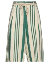 Forte Forte Forte_forte Woman Shorts & Bermuda Shorts Green Size 0 Linen, Silk, Metallic Polyester