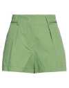 Forte Forte Forte_forte Woman Shorts & Bermuda Shorts Green Size 3 Cotton, Linen In Green