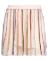 Forte Forte Forte_forte Woman Shorts & Bermuda Shorts Light Pink Size 00 Polyamide, Viscose In Multi