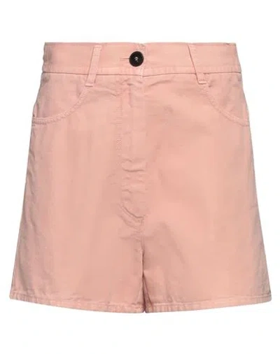 Forte Forte Forte_forte Woman Shorts & Bermuda Shorts Salmon Pink Size 00 Cotton