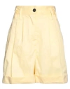 Forte Forte Forte_forte Woman Shorts & Bermuda Shorts Yellow Size 0 Polyester, Cotton In Yellow