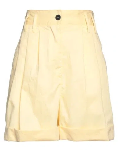 Forte Forte Forte_forte Woman Shorts & Bermuda Shorts Yellow Size 0 Polyester, Cotton