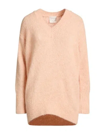 Forte Forte Forte_forte Woman Sweater Blush Size 0 Acrylic, Polyamide, Wool, Mohair Wool, Elastane In Neutral