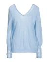 Forte Forte Forte_forte Woman Sweater Light Blue Size 2 Mohair Wool, Polyamide, Wool, Polyester In Blue