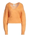 Forte Forte Forte_forte Woman Sweater Mandarin Size 1 Mohair Wool, Acrylic In Yellow
