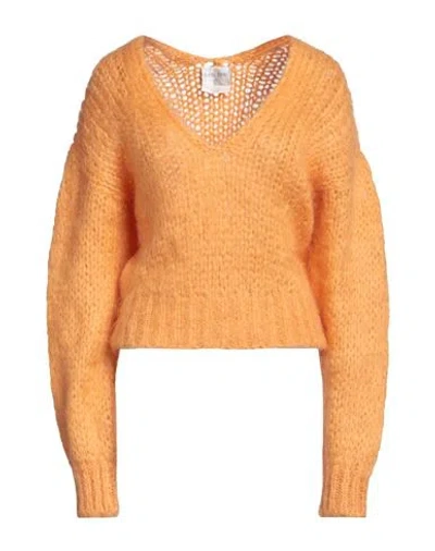 Forte Forte Forte_forte Woman Sweater Mandarin Size 1 Mohair Wool, Acrylic In Yellow