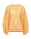 Forte Forte Forte_forte Woman Sweater Orange Size 0 Cotton, Elastane In Orange