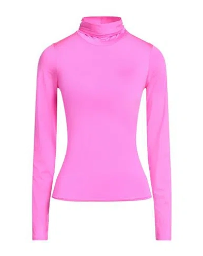 Forte Forte Forte_forte Woman T-shirt Fuchsia Size 0 Polyamide, Elastane In Pink