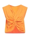 Forte Forte Forte_forte Woman T-shirt Mandarin Size 2 Cotton In Orange