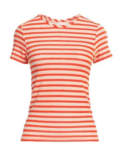 Forte Forte Forte_forte Woman T-shirt Orange Size 1 Viscose, Polyamide, Elastane In Multi