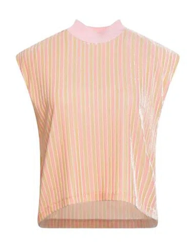 Forte Forte Forte_forte Woman T-shirt Pink Size 2 Viscose, Polyamide, Elastane In Multi