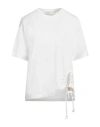 Forte Forte Forte_forte Woman T-shirt White Size 3 Cotton In Multi