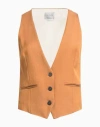 Forte Forte Forte_forte Woman Tailored Vest Brown Size 1 Viscose, Virgin Wool, Polyester In Brown