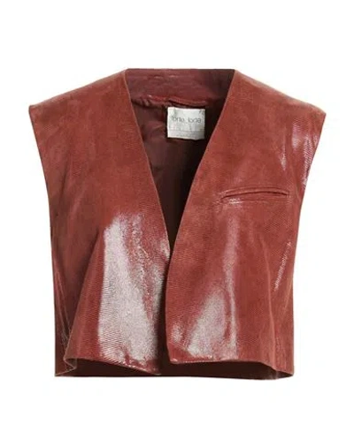 Forte Forte Forte_forte Woman Tailored Vest Brown Size 3 Leather