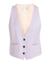 Forte Forte Forte_forte Woman Tailored Vest Lilac Size 3 Viscose, Virgin Wool, Polyester In Purple