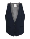 Forte Forte Forte_forte Woman Tailored Vest Midnight Blue Size 4 Viscose, Virgin Wool, Polyester