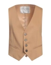 Forte Forte Forte_forte Woman Tailored Vest Sand Size 3 Viscose, Virgin Wool, Elastane In Neutral