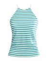 Forte Forte Forte_forte Woman Tank Top Turquoise Size 2 Viscose, Polyamide, Elastane In Multi