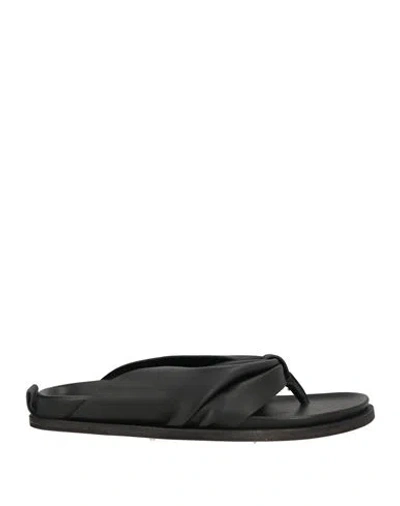 Forte Forte Forte_forte Woman Thong Sandal Black Size 8 Leather
